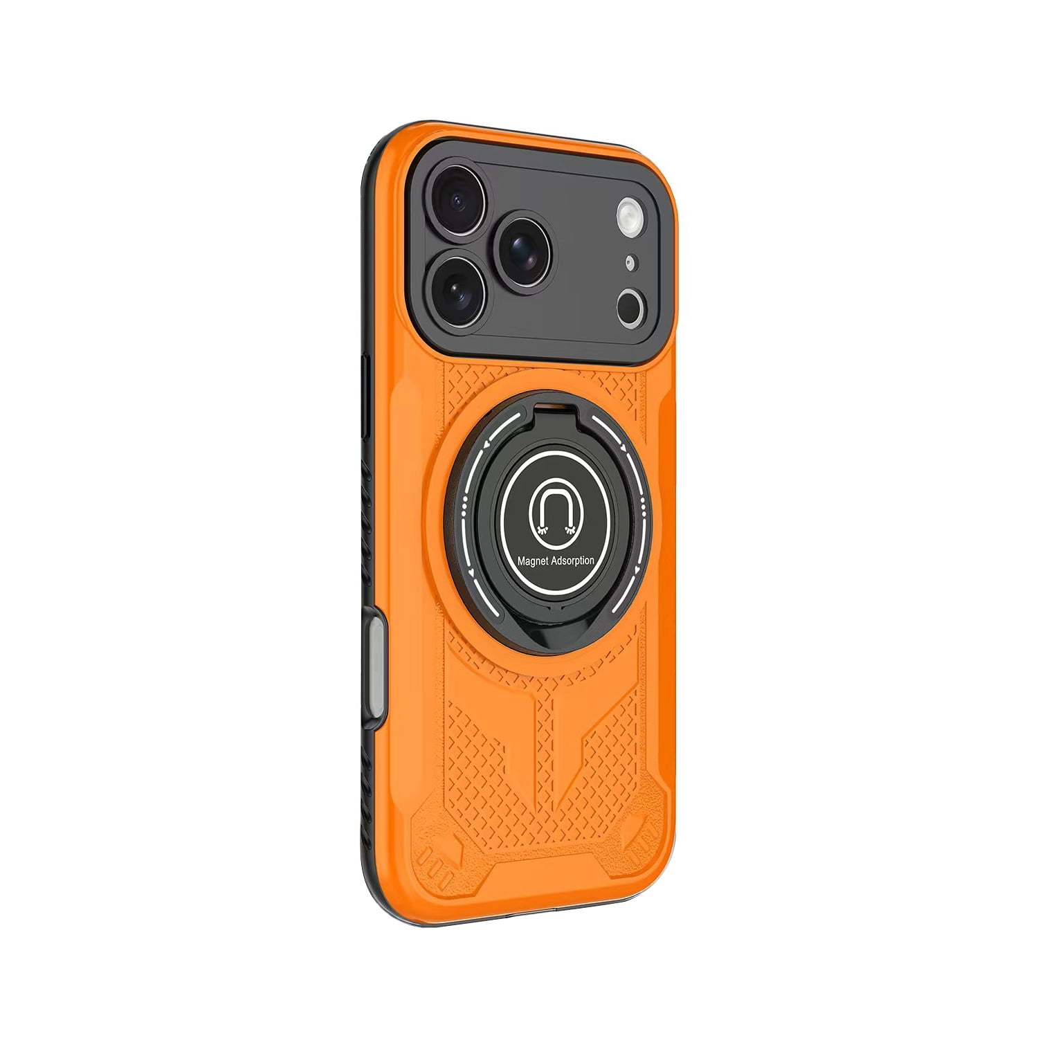 Protective Loop Strap Armor Case for iPhone 17 Pro Max (MagSafe Compatible) - Orange