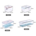 thumbnail image 3 of 700ml/1100ml/1500ml/2300ml Storage Box with Lid Large Capacity Plastic Food Grade Visible Food Container Refrigerator Accessories, 3 of 12