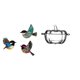 thumbnail image 1 of Pájaro de madera para pared, plato de dulces de cristal, cuenco con forma de calabaza, tarro de para jardín, estudio, decoración de granja y, 1 of 8