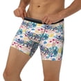 thumbnail image 3 of Picia Colorful Chameleons Pattern Men's Athletic Long Leg Briefs , Performance Stretch Underwear，Moisture-Wicking, 3 of 7