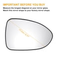 thumbnail image 3 of Reemplazo de vidrio del espejo retrovisor derecho calefaccionado blanco para KIA Rio 2012-2016, 3 of 6