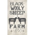 thumbnail image 2 of Shamp, Cindy 15x24 White Modern Wood Framed Museum Art Print Titled - Black Wooly Sheep, 2 of 4