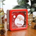 thumbnail image 2 of AUDeals Christmas Candy Tin Box with Gold Card Holder, Square Cookie Tins with Lids for Holiday Confectioneries, Baking & Festive Gift Giving, 2 of 9