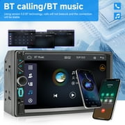 7 Wireless Double Din Car Stereo Apple Carplay Radio Screen for Car Audio Receivers, Bluetooth 5.3 Car Play Android Auto Touchscreen, 240W 4.2 CHN 2 Subwoofers Outputs