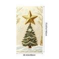 thumbnail image 3 of HomeDM Christmas Door Banner - 71×35 Inch Christmas Door Cover Decorations Xmas Tree Pattern Fireplace Front Door Backdrop Window Cover, 3 of 6