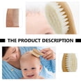 thumbnail image 3 of Raindrops 1 Set Baby Bath Hair Scrubber for Bath Beech Wood, 3 of 8