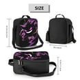 thumbnail image 2 of Gengar Reusable Lunch Bag Insulated Lunch Box for Women Men Lunch Tote Bags Soft Bag Mini Cooler Tote Bag Thermal Meal Tote Kit 8 x 10.5 x 4.5 inch, 2 of 3