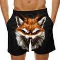 thumbnail image 2 of Hfnxid Big and Tall Men's Athletic Capris Cotton Linen Quick Dry Shorts Drawstring Workout Lounge Trouser Summer Travel Vacation Pants Black S, 2 of 7