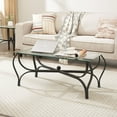 thumbnail image 4 of JRHRXXY 3-Piece Tempered Glass Coffee Table Set,for Living Room,Home, 4 of 9