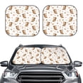 thumbnail image 2 of Saiise Fall Squirrel for Foldable Car Sun Shades (2-Pack) Offer Sun Protection with an Easy-fold Design for Convenient Windshield Shading-Small, 2 of 6