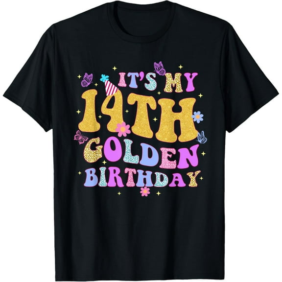 Exquisite and comfortable-It's My 14th Golden Birthday 14 Year Old Bday Kids Born 2011 T-Shirt
