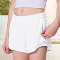 thumbnail image 4 of NordicNest Girls High Waisted Running Shorts with Liner – Loose Fit Breathable 2-in-1 Yoga Shorts for Kids, Athletic Workout Bottoms, 4 of 4