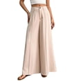 thumbnail image 2 of RongHuan Wide Leg Pants for Womens 2026 High Waisted Dress Pant Flowy Work Business Palazzo Pants with Pockets, 2 of 8