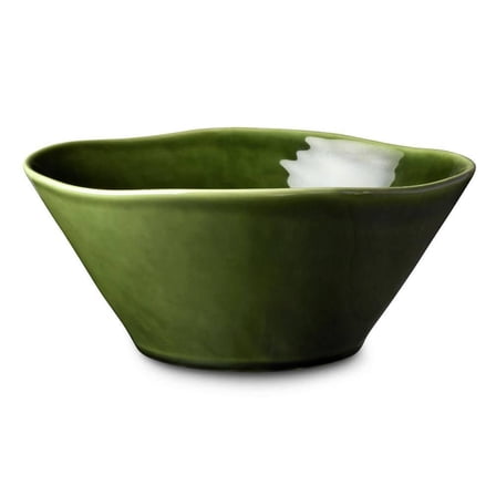 88 fl. oz. Green Stoneware Deep Bowl