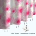 thumbnail image 6 of Pioneer Flower Floral Print Pattern Shower Curtain 72"x84" ,Bathroom Decorative Shower Curtains Set with 12 Hooks,Modern Waterproof Washable Shower Curtain, 6 of 6