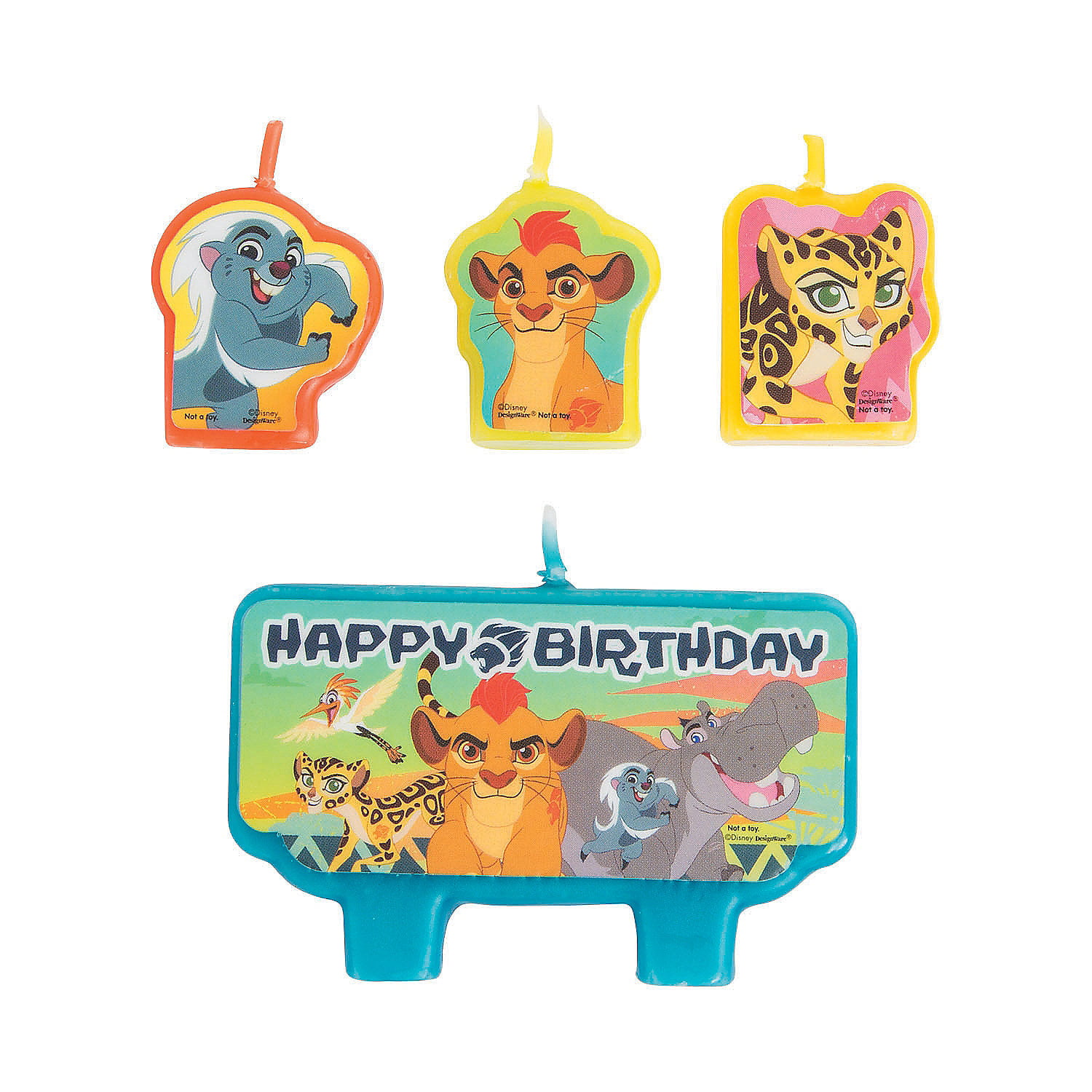 Disney Lion Guard Birthday Party Candles Pack of 4 