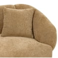 thumbnail image 5 of Christopher Knight Home 98.5" Curved Contemporary 3-Seat Sofa with Upholstered Plush Seating, Mocha, 5 of 9