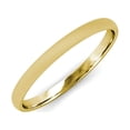 thumbnail image 2 of Glass Finish 2mm Plain Domed Wedding Band in 14K Yellow Gold.Size 10.25, 2 of 6