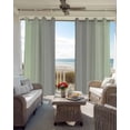 thumbnail image 4 of Light Green Grey Ombre Blackout Curtains 54 Inches Long for Bedroom, Modern Gradient Abstract Art Thermal Insulated Room Darkening Black Out Window Curtain Panels Grommet Drapes for Living Room, 4 of 8
