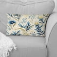 thumbnail image 2 of Designart "Coastal Blue With Sandy Beige Tones I" Plants Printed Throw Pillow, 2 of 5