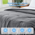 thumbnail image 5 of Dark Gray Waffle Queen(90"x90") Waffle Weave Comforter, 5 of 7