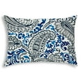 thumbnail image 1 of Joita Coussin Intérieur/extérieur Palmetto Cousu Fermé - Tissu Polyester Bleu, 1 of 2