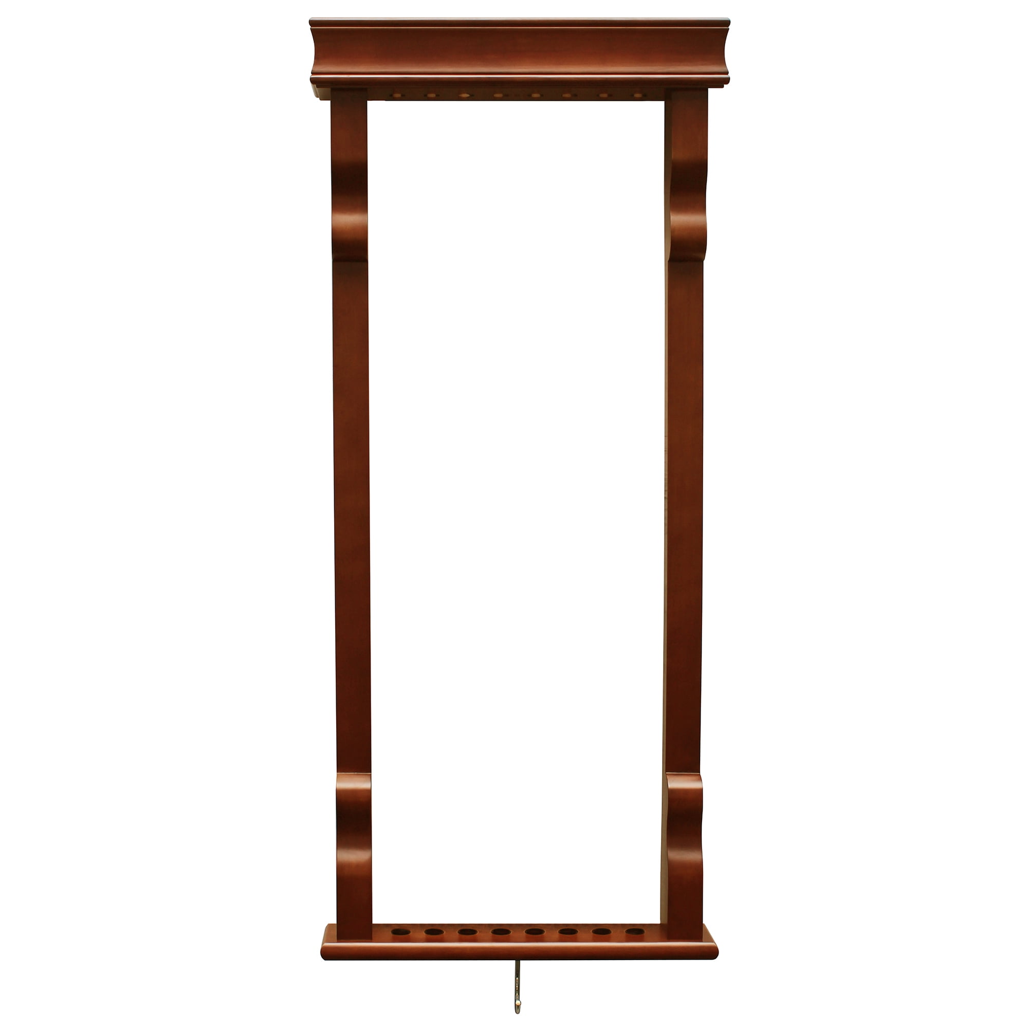 Hathaway Vintage Wall Billiard Pool Cue Rack Rich Mahogany Finish by Blue Wave