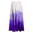 thumbnail image 5 of Maoxin Women Skirt Women's Casual Flowers Printed line Elastic Waist Skirt ,Purple,L, 5 of 5