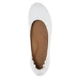 thumbnail image 2 of Dansko Mollie Slip-On Ballerina Flats for Women  Built-in Wedge with Arch Support  Versatile Casual to Dressy Footwear  Lightweight Rubber Outsole White Calf 9.5 M US, 2 of 7
