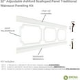 thumbnail image 2 of Ekena millwork 94 1/2"L (Adjustable 32"H to 36"H) Ashford Scalloped Panel Traditional Wainscot Paneling Kit, 2 of 10
