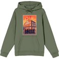 thumbnail image 4 of It Derry Sunset Poster Art Adult Olive Long Sleeve Hoodie-Large, 4 of 5