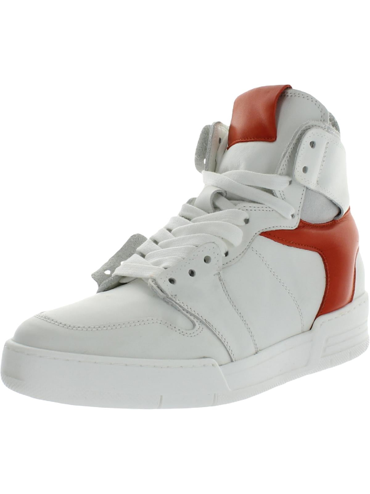 Steve Madden Womens Bizzy Leather High Top Athletic and Training Shoes ...