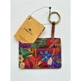 thumbnail image 1 of Patricia Nash Summer Florals Key Chain Card Holder Wallet Varenna Leather, 1 of 2