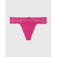 thumbnail image 5 of Culotte String avec Bordure en Dentelle en Rouge Fuchsia, 5 of 5