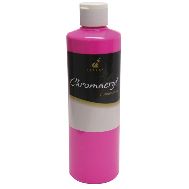 Chromacryl Premium Students Acrylic Paint, Pint, Neon Pink Walmart
