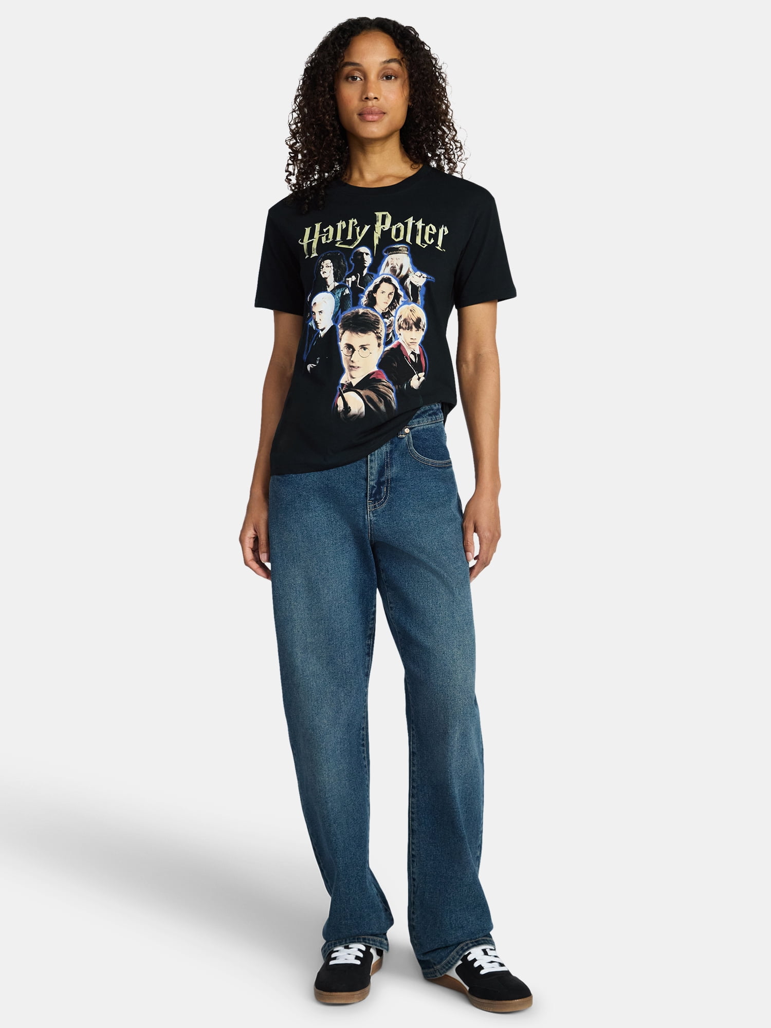 Harry Potter Women's Graphic Tee with Short Sleeves, Sizes XXS-XXL