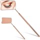 thumbnail image 2 of 1 pieza de espejo de extensión de pestañas de acero inoxidable de oro rosa, forma de media luna, espejo de inspección de pestañas, espejo de inspección de pestañas, herramientas de belleza Sincero Electrónica, 2 of 5