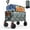 Gray, variant on Folding Wagon Cart, 150L Collapsible Utility Wagon with 220lbs Capacity, All-Terrain Wheels with Brakes, 600D Oxford Fabric, Portable Garden & Camping Wagon with Cup Holders