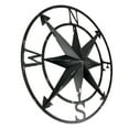 thumbnail image 2 of Zeckos Black Metal Compass Rose Nautical Hanging Wall Décor 20 inch, 2 of 8
