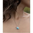 thumbnail image 3 of amangny Inspire Wife, Keep Calm and Let The Server Wife Handle It, Christmas Opal Turtle Necklace for Wife, 3 of 6