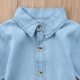 thumbnail image 5 of Biekopu Casual Baby Toddler Kids Girl Denim Dress Long Sleeve Party Princess Dresses, 5 of 6