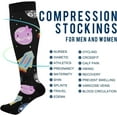 thumbnail image 4 of GZHJMY Space Compression Socks, Women Men Long Stocking (20-30mmHg), Travel Knee High Stockings for Athletic Sports,Running,Cycling,Nursing, 4 of 7