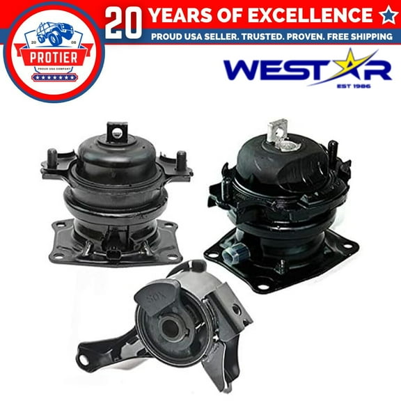 Fits 2006-2008 Honda Pilot 3.5L 2WD Engine Motor Mount Set 3pcs