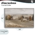 thumbnail image 4 of Stupell Industries Traditional Quaint Cottage in Countryside Gray Framed Giclee Art, 24 x 16, by Jacky Ngan, 4 of 8