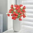 thumbnail image 6 of AYktou Simulated Strawberry Plants Decorations, Artificial Fruit Bouquets Faux Strawberry Branches - Red Strawberries, Floral Arrangements Ornaments for Vase Wedding Photography Props Table Decor, 6 of 6