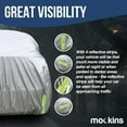 thumbnail image 4 of Mockins 175”x70”x60” Silver 190T Polyester Sedan Car Cover, 4 of 8