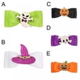 thumbnail image 2 of 3-pack Girl Children's Hair Dress Up Hairpin Halloween Cartoon Hair Clip Funny Headwear Skull Pumpkin, 2 of 8