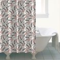 thumbnail image 4 of Beige Baseballs with Hearts Pattern Shower Curtain 72"x84" ,Bathroom Decorative Shower Curtains Set with 12 Hooks,Modern Waterproof Washable Shower Curtain, 4 of 6