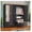 1 Drawer Black- Mirror Style, variant on Metal Wardrobe Cabinet with Mirror and Hanging Rod, 71" Black