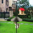 thumbnail image 4 of Squirrel Proof Baffle, 12-14-16-18-inch Wide Squirrel Guard Stopper for Outdoor Bird Feeder Poles or Outside Shepherd Hooks, Black, 4 of 5